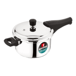 Bergner tri max triply stainless steel pressure cooker 5 l Front View