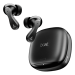 Boat airdopes 313 wireless earbuds carbon black Front View