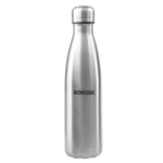 Borosil bolt 750ml double wall water bottle silver Front View