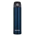 Borosil novo titanium 500 ml flask water bottle blue 1