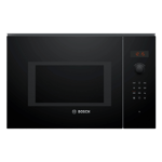 Bosch 25 l series 6 built in microwave oven bel553mb0i black Front View