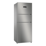 Bosch 302 l frost free triple door 3 star refrigerator cmc33s03gi shiny silver Front View