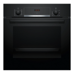 Bosch 66 l series 4 built in microwave oven hbj534eb0i black Front View