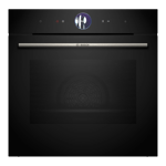 Bosch 71 l series 8 built in microwave oven hsg7361b1 black Front View