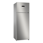 Bosch Series 4 368 L Frost Free Double Door 2 Star Refrigerator CTC39S02NI Sparkly Steel front view