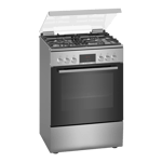 Bosch hxr390i50k series 6 gas range cooker stainless steel Front View