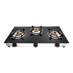 Butterfly Trio Plus Glass Top 3 Burner Gas Stove Black 01