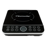 Butterfly vector plus 1700w induction cooktop black Front View