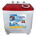 Cellecor dx 7 7 0kg semi automatic top load washing machine red white Front View
