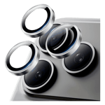 Cool touch camera lens protection tempered glass for apple iphone 17 pro pro max grey Back View