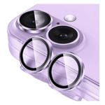 Cool touch camera lens protection tempered glass for apple iphone 17 purple Back View