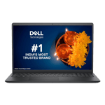 Dell inspiron 3520 intel core i3 12th gen windows 11 home laptop in3520p9k46001orb1 carbon black 8gb ram 512gb ssd Front View