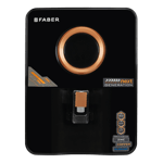Faber altroz gold ro uv uf alkaline copper zinc water purifier 10 l black Front View
