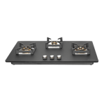 Faber bella ht 903 br ai ffd 3 burner hob black Front View