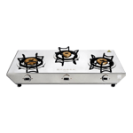 Faber cooktop hilux max 3bb ss stainless steel 3 burner gas stove silver Front View