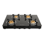 Faber cooktop jumbo neo xl 4bb ai 4 burner gas stove black Front View