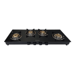 Faber cooktop jumbo xl ai 4bb 4 burner gas stove black Front View