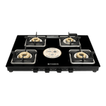 Faber cooktop remo xl 4bb ai 4 burner gas stove black Front View