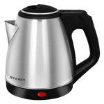 Faber fk ss electric kettle silver black 1 5 L Front View