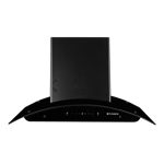Faber hood ellora 3d in hc sc bf bk 90 mounted chimney black Front View