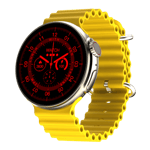Fire boltt cyclone smartwatch yellow Front Right View