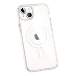 Flifit magnetic full protection back case for apple iphone 15 Plus Transperent Back View
