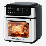 Geek 12 l airocook helix airfryer microwave oven gkcaf0191 silver front Right View