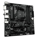 Gigabyte b550mds3hac amd am4 wifi with ddr4 motherboard black Front left View