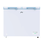 Godrej 302 L Double Door 4 Star Standard Deep Freezer DH ESNCH 325D 2HCNP RW Royal White front view
