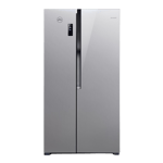 Godrej 564 l frost free side by side door refrigerator rs eonvelvet 579 rfd platinum steel Front View