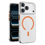 Gripp clear xtreme case with magsafe for apple iphone 17 pro vivid orange Front Back View
