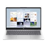 HP Intel Core i3 13th Gen Windows 11 Home Laptop 14 ep0343TU Natural Silver 8GB 512GB front view