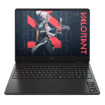 HP OMEN AMD Gaming Ryzen AI 7 350 Windows 11 Home Laptop 16 ap0165AX Shadow Black 24GB 1TB front view