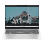 HP Pavilion Plus Intel Core i5 13th Gen Windows 11 Home Laptop 14 ew0107TU Natural Silver 16GB 512GB front view