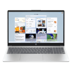 HP amd ryzen 3 7320u windows 11 home laptop 15 fc0564au natural silver 8gb 512gb Front View