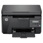 HP laserjet pro mfp m126nw plus multi function mono printer black Front View