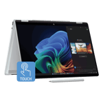 HP omnibook x flip intel core next gen ai windows 11 home laptop 14 fm0058tu glacier silver 16gb 512gb Fold View