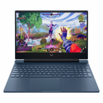 HP victus gaming 15 amd ryzen 5 8645hs windows 11 home laptop 15 fb3009ax performance blue 16gb 512gb Front View