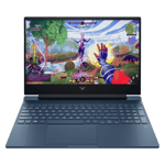 HP victus gaming amd ryzen 7 7445hs windows 11 home laptop 15 fb3118ax performance blue 16gb 512gb Front View