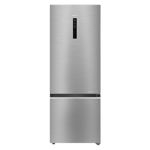 Haier 460 l frost free double door refrigerator hrb 4804is inox steel Front View