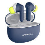 Hapipola candy wireless earbuds blue Front View