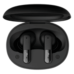 Hapipola line wireless earbuds black Open View