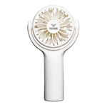 Heiger micro wind mini pocket fan white Front View