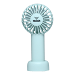 Heiger mini handheld personal fan Green Front View