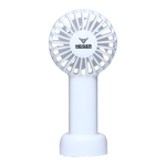 Heiger mini handheld personal fan white Front View Image