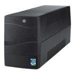 ICE 1000va 600w ups for desktop pc computers black Front View