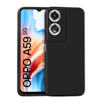 Inbase Cloth Silicon Back Case For Oppo A59 5G Black 09 min
