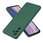 Inbase cloth silicon back case for samsung galaxy a15 5g green Front Back View