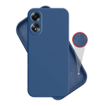 Inbase cloth silicon case for oppo a38 4g blue Front View