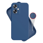 Inbase cloth silicon case for oppo a79 5g blue Back View